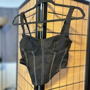 Zara Black Top/Corset